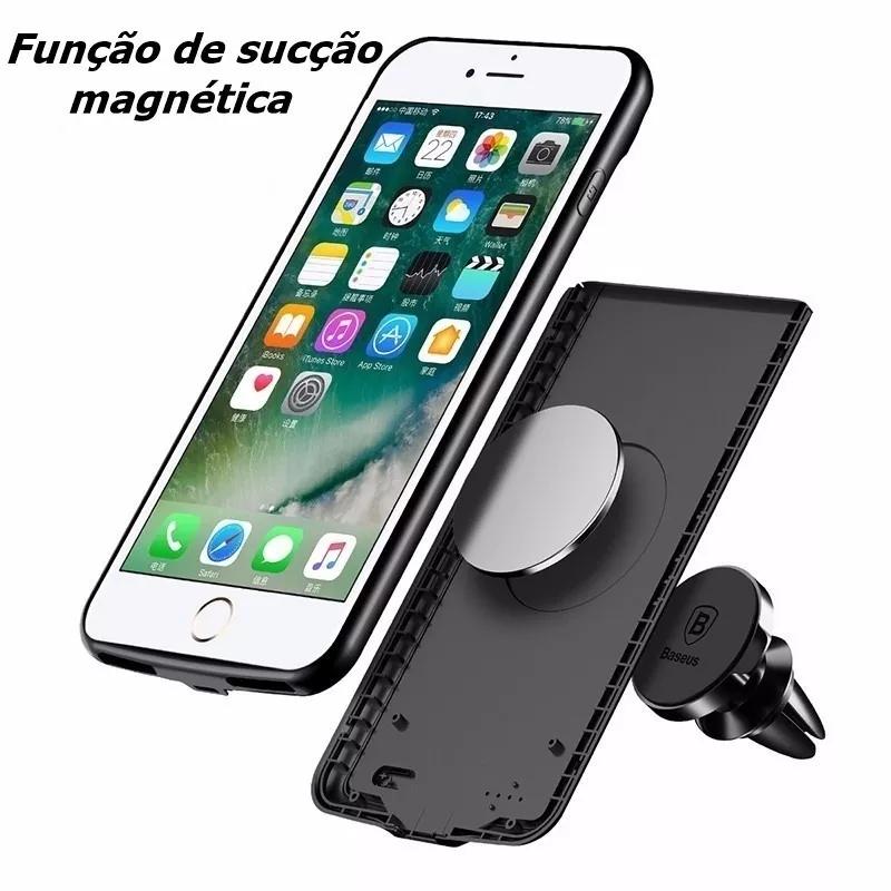 Capa Carregadora Para Iphone 8 Plus / 7 Plus Baseus Plaid