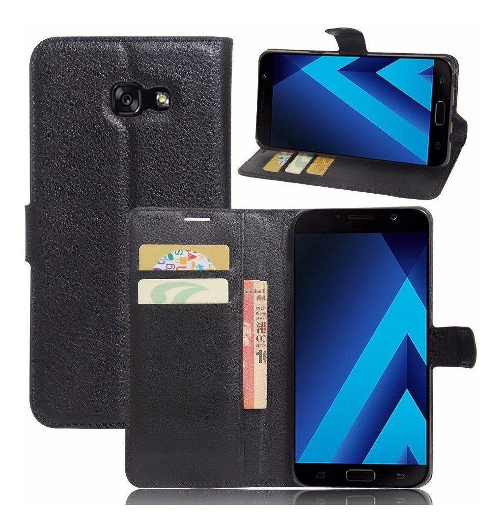 Capa Carteira (PRETA) Flip Antishock Porta Cartão P/ Samsung Galaxy A7 2017  A720 - DV ACESSORIOS - Capinha de Celular - Magazine Luiza