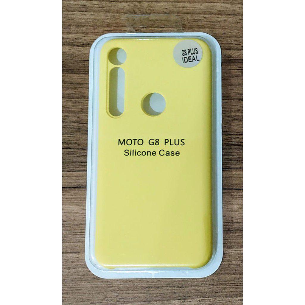 CAPA CAPINHA AVELUDADA MOTOROLA MOTO G8 PLUS SILICONE CASE MODELO FECHADO  H´MASTON - Fernando Eletro