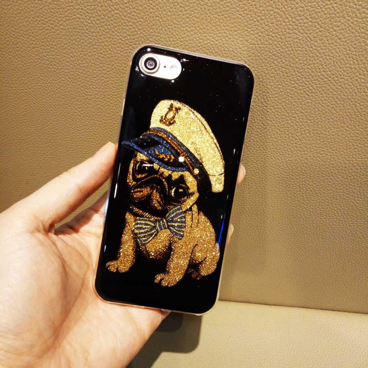 Capa Case Para iPhone 6/S-7/8 Pug Resistente A Queda E Poeira - Silicon -  Capinha de Celular - Magazine Luiza