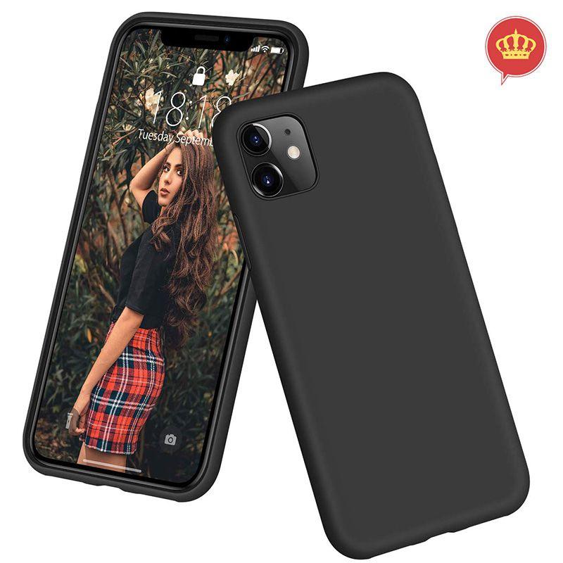 Capa Case Preta Silicone Flexível Resistente iPhone 11 6.1