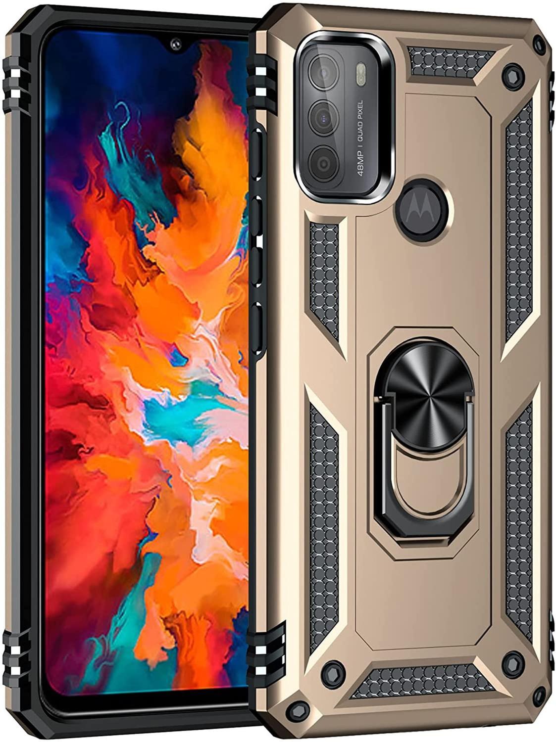 Capa Case Protetora Motorola Moto G50 4G (XT2137-1) (Tela 6.5) Com Stand e  Anel 360 - Tudo Em Acessório - Capinha de Celular - Magazine Luiza