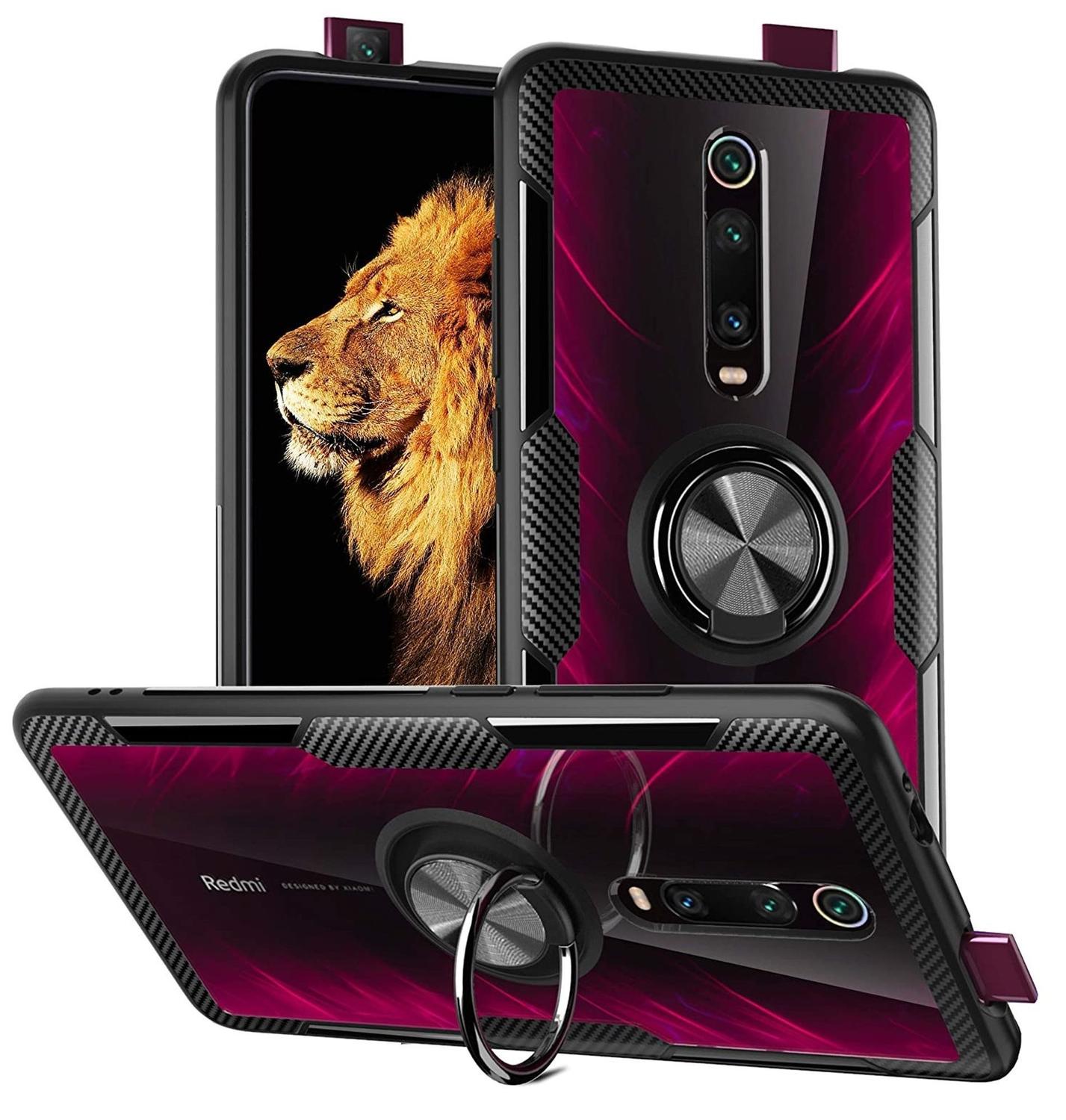 Capa Case Protetora Xiaomi Mi 9T / Mi 9T Pro K20 / K20 Pro (Tela 6.39)  Carbon Com Stand e Anel 360 - Preto/Transparente - Capinha de Celular -  Magazine Luiza
