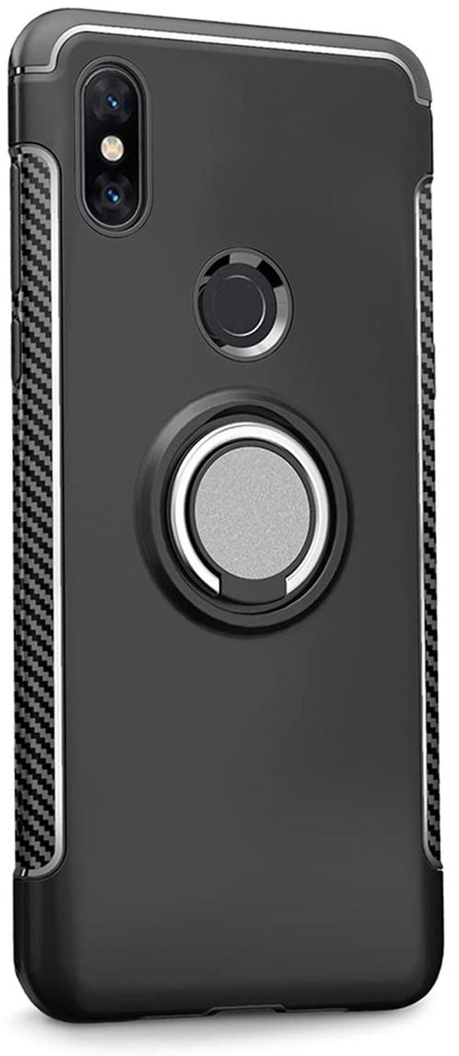 Capa Case Protetora Xiaomi Mi Mix 3 (Tela 6.3) Carbon Com Stand e Anel 360  - Preto - Capinha de Celular - Magazine Luiza