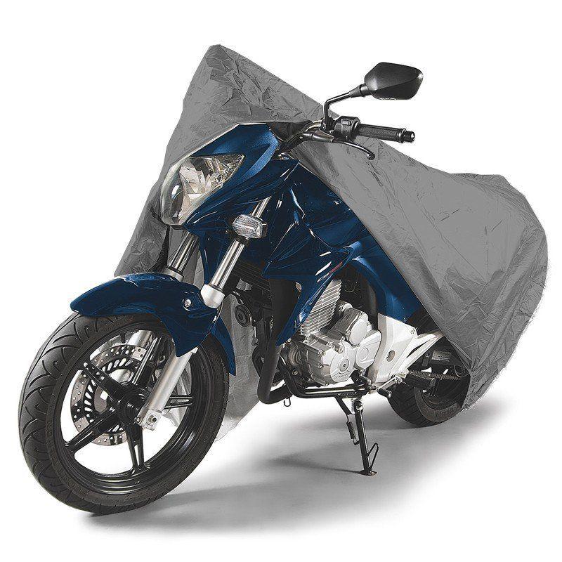 Capa Cobrir Moto Protetora Forrada Impermeável Anti Uv Tamanho M ...
