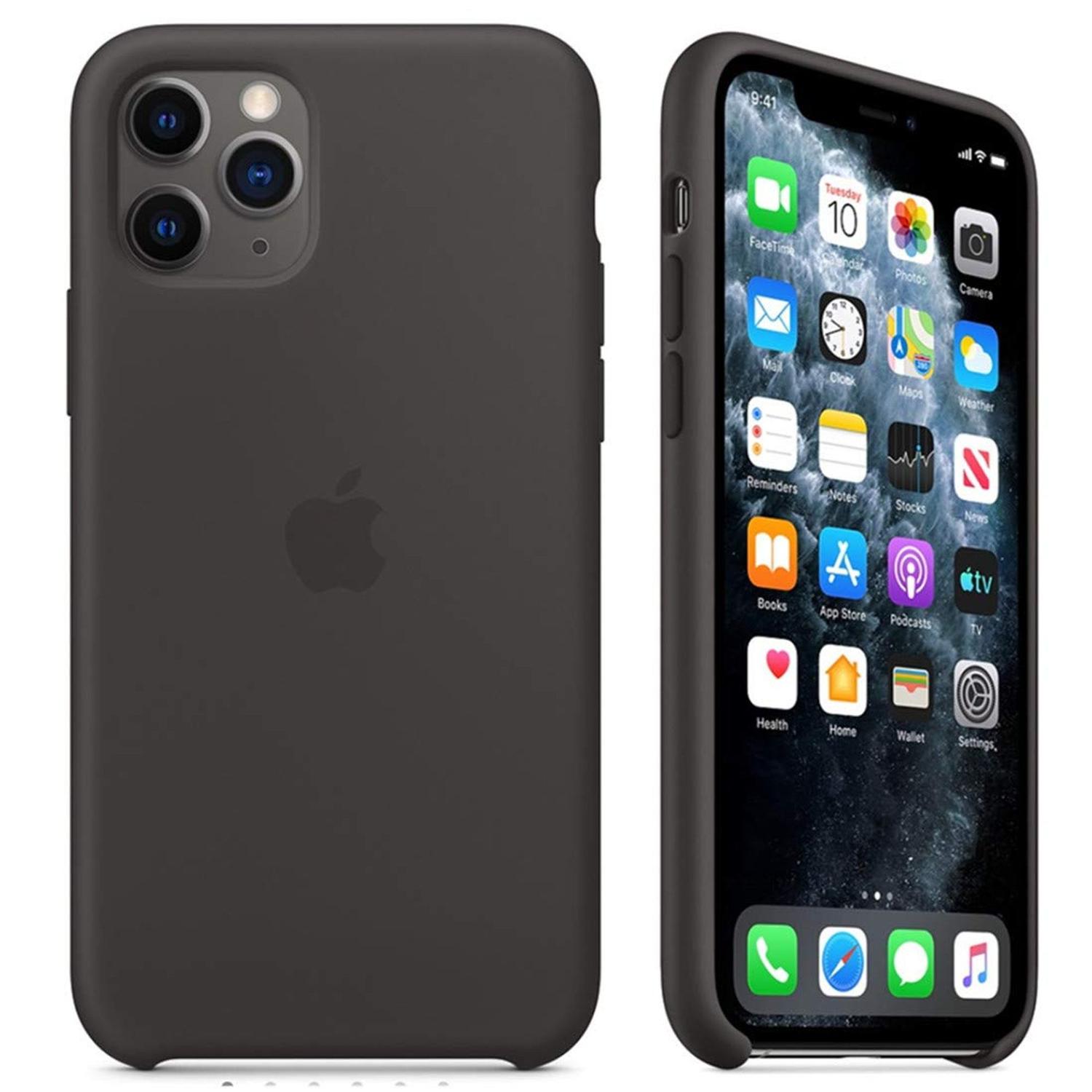 Capinha, Capa Silicone Case iPhone 11 Pro Max Preto no Shoptime