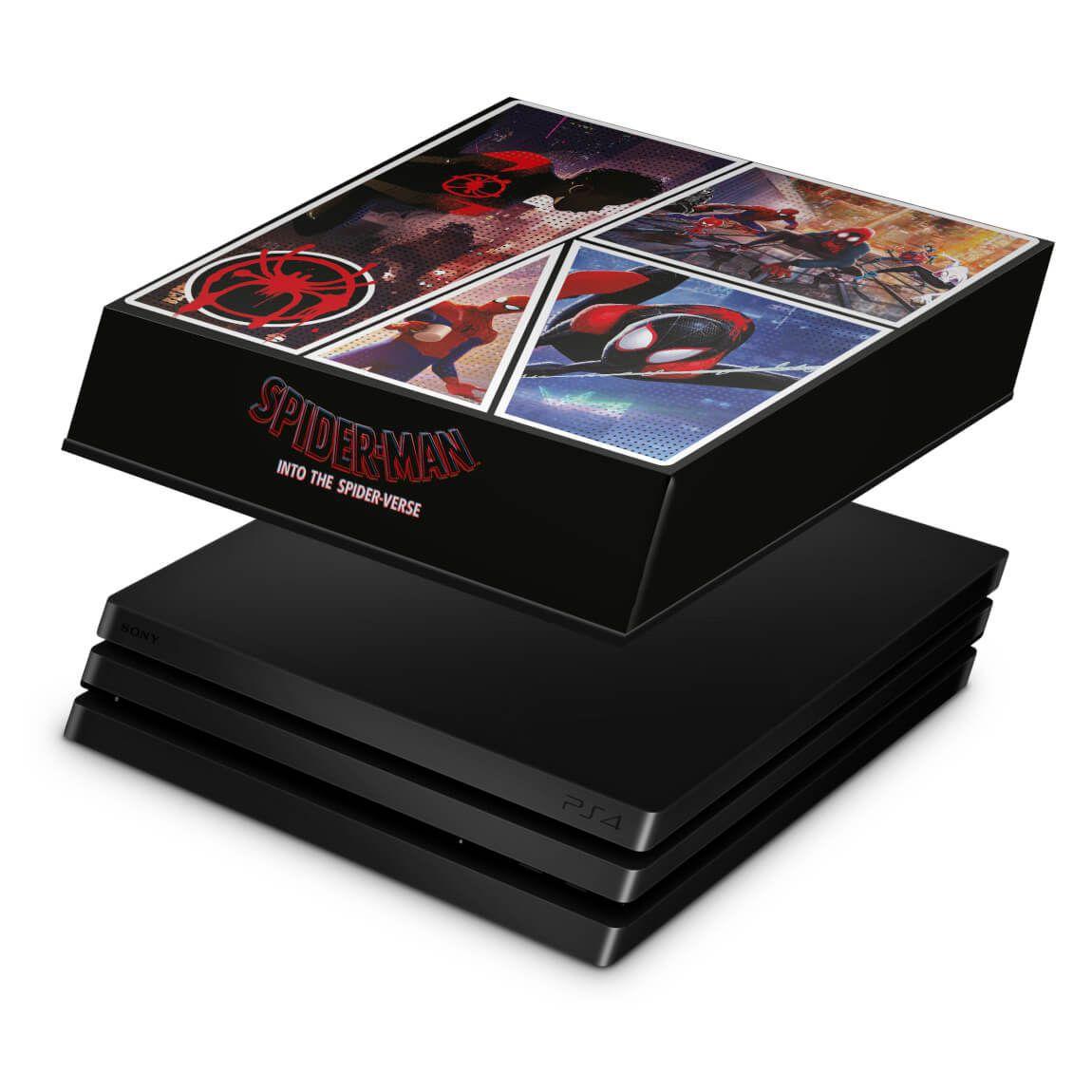 Capa Compatível PS4 Pro Anti Poeira HomemAranha no Aranhaverso Pop
