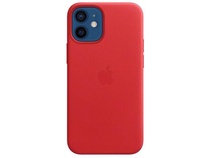 Capa de Couro com MagSafe Escarlate