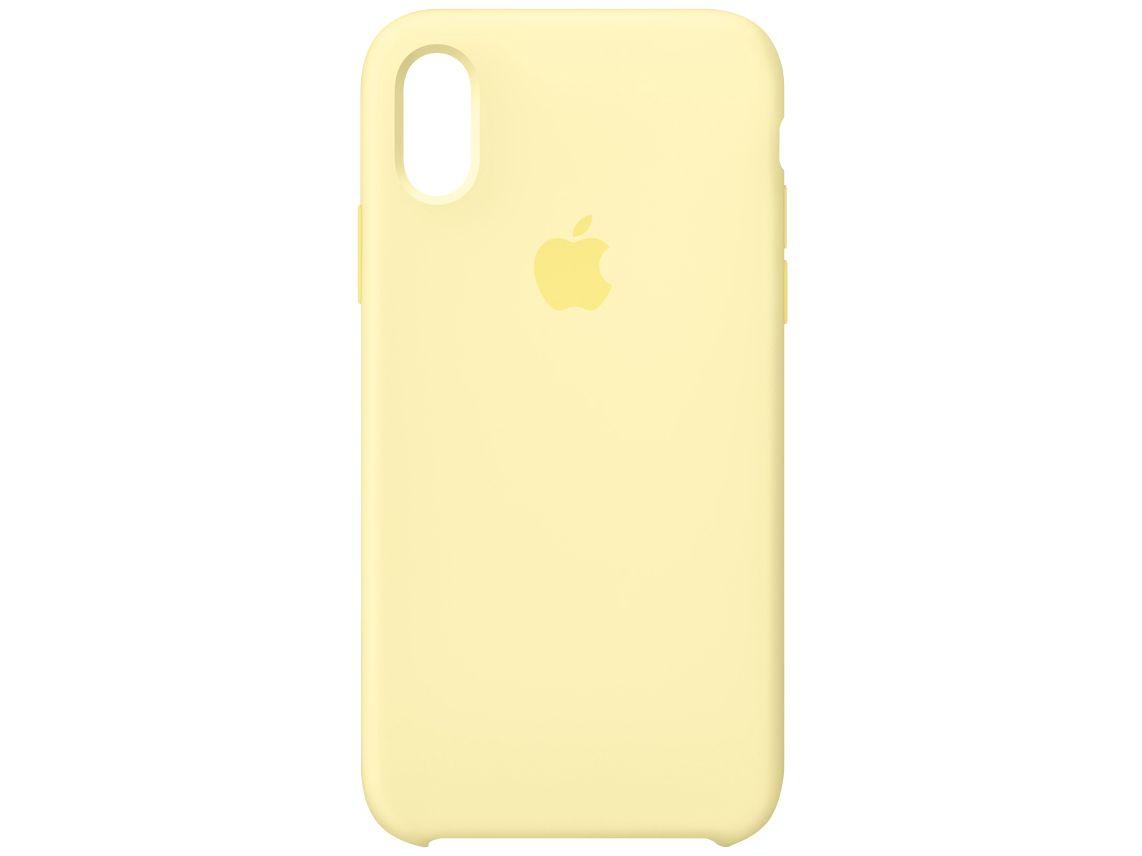 Capa de Silicone Amarelo-creme para iPhone XS Max