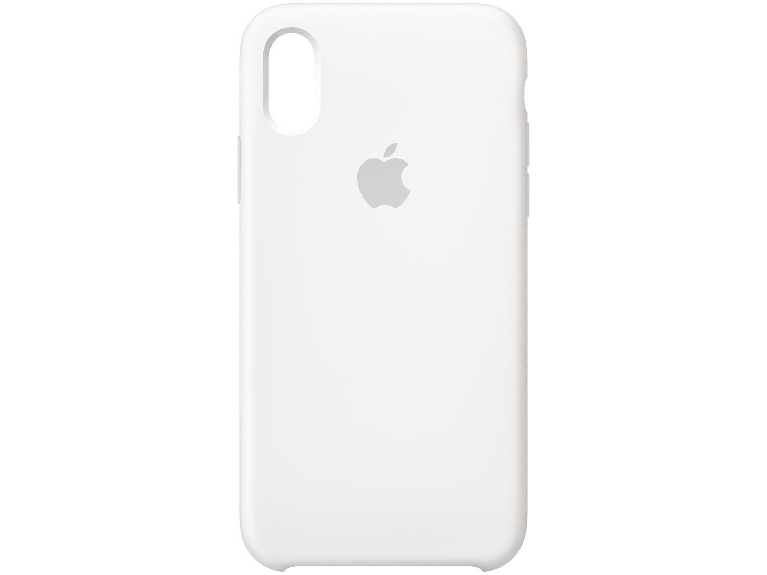 Capa de Silicone Branca para iPhone XS Max