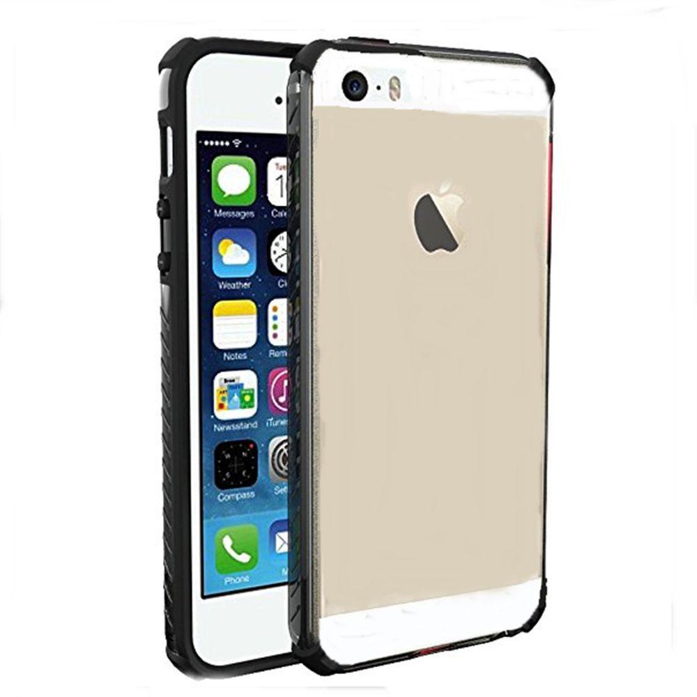 Capa iPhone 6 Plus e 6S Plus Transparente com Bordas Preta