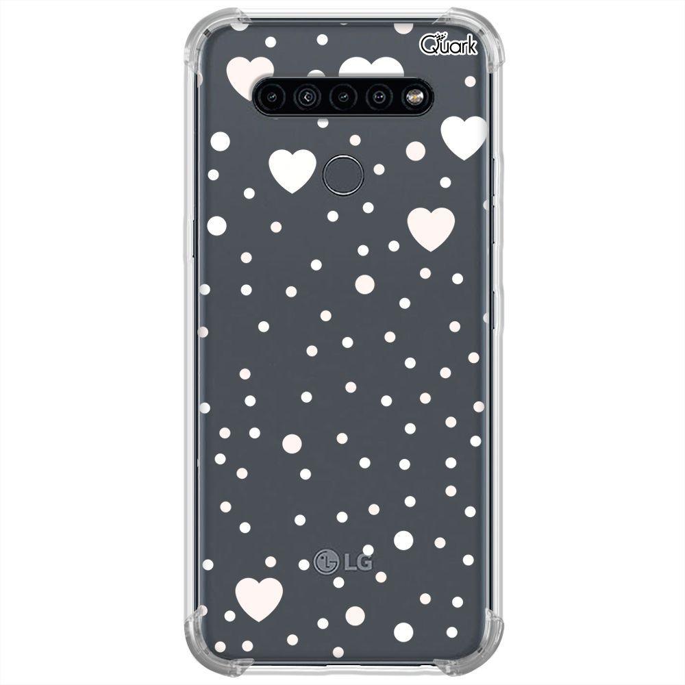 Capa p/ lg k41s (1056) corações e bolinhas - Quarkcase - Capinha de Celular  - Magazine Luiza