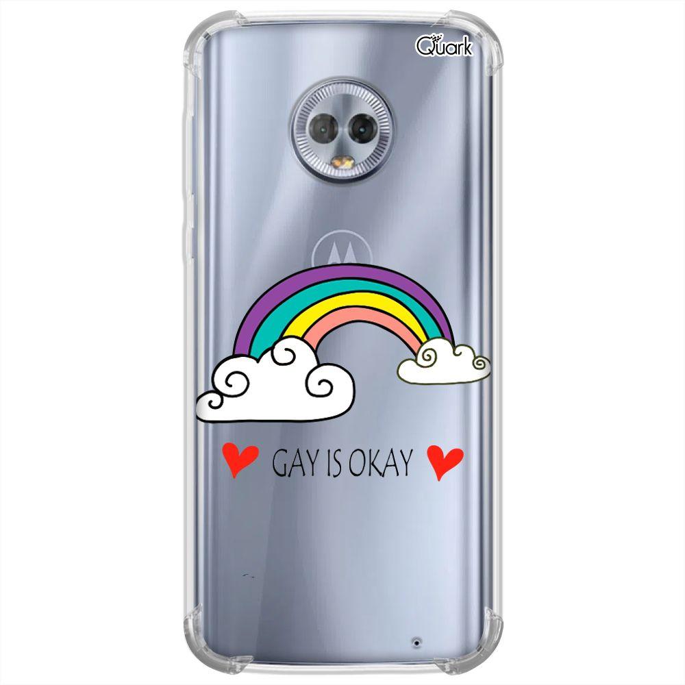 Capa p/ moto g6 plus (0434) gay is okay - Quarkcase - Capinha de Celular -  Magazine Luiza