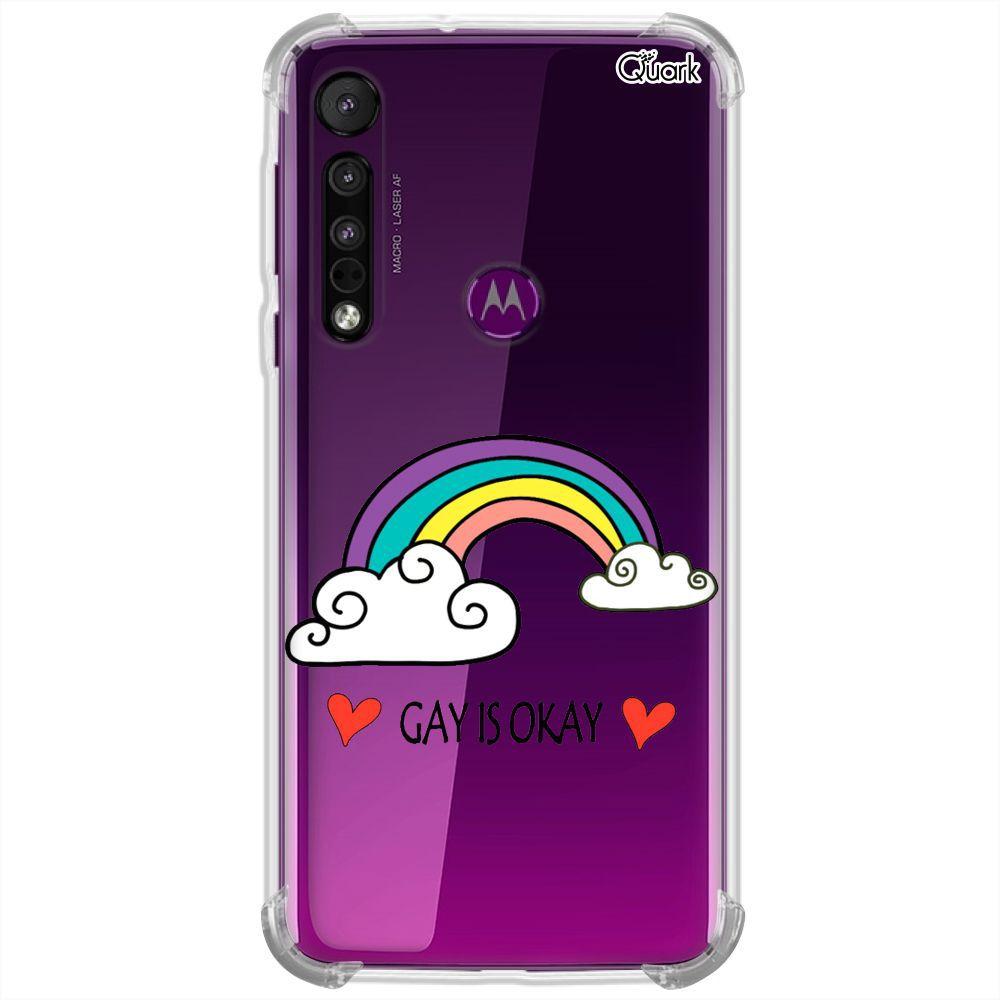 Capa p/ moto one macro (0434) gay is okay - Quarkcase - Capinha de Celular  - Magazine Luiza