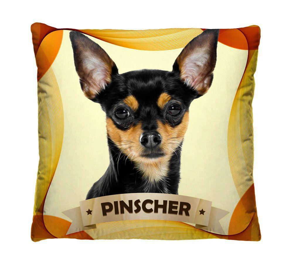 Capa Para Almofada 40cm X 40cm Estampa Pinscher A398 Viro Presentes Capa De Almofada Magazine Luiza