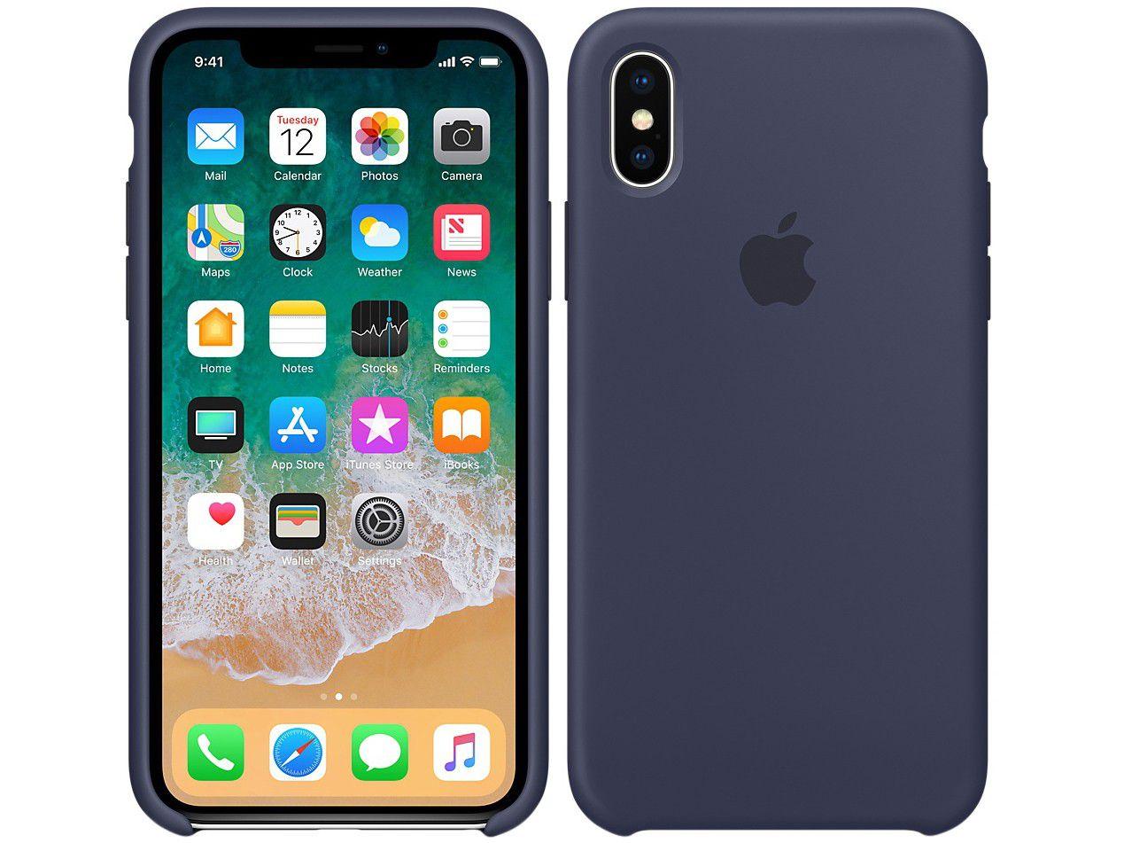 Capa Protetora Silicone para iPhone X Apple MQT32ZM/A