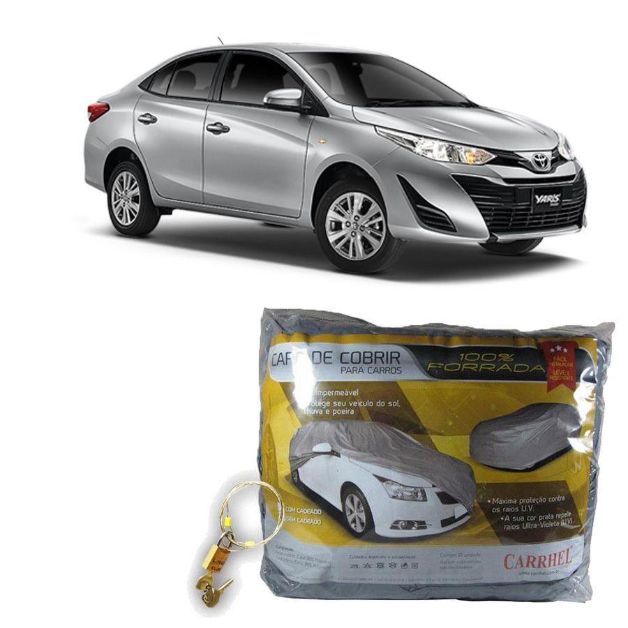 Capa Protetora Toyota Yaris Sedan Com Cadeado M282 Carrhel Capa De Estepe Magazine Luiza