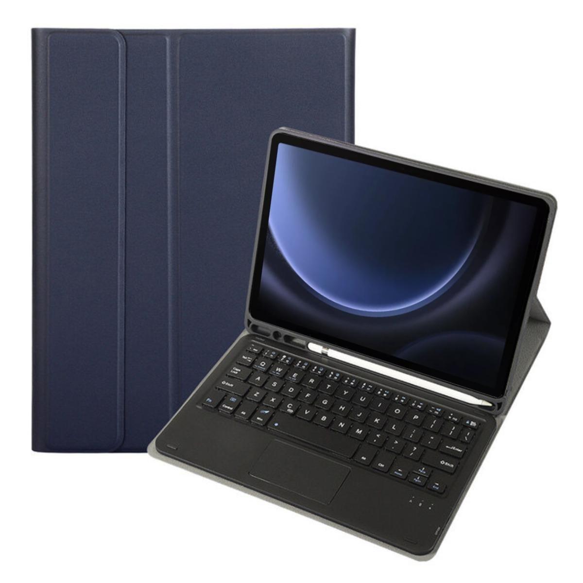 Capa Teclado Tablet Samsung S9 FE 10.9 x516 - ul Marinho Capa Teclado Tablet Samsung S9 FE 10.9 x516 - ul Marinho