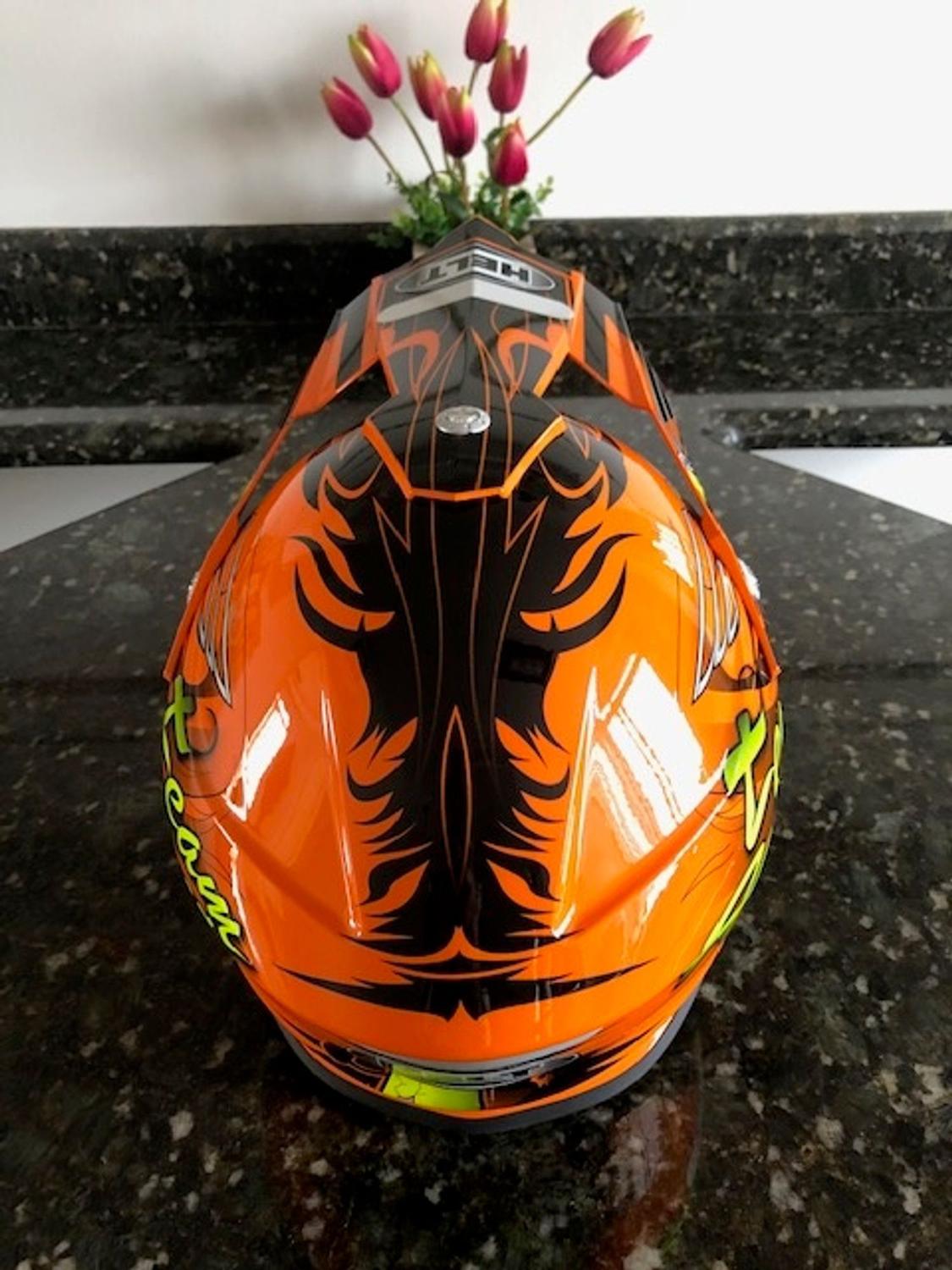 Pala / Aba Capacete Helt Cross Mx Bull Branco Original nas Lojas  Americanas.com