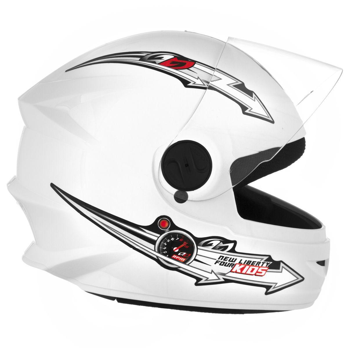 Capacete Moto Fechado Infantil Criança Pro Tork Liberty 4 Four Kids ...