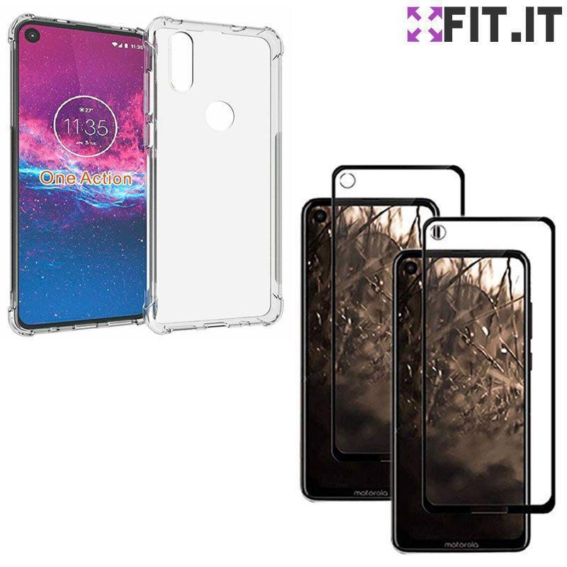 Capinha Case Anti Impacto Queda Motorola One Action + Película Nano 5D -  FIT IT - Kit Capinha e Película para Celular - Magazine Luiza