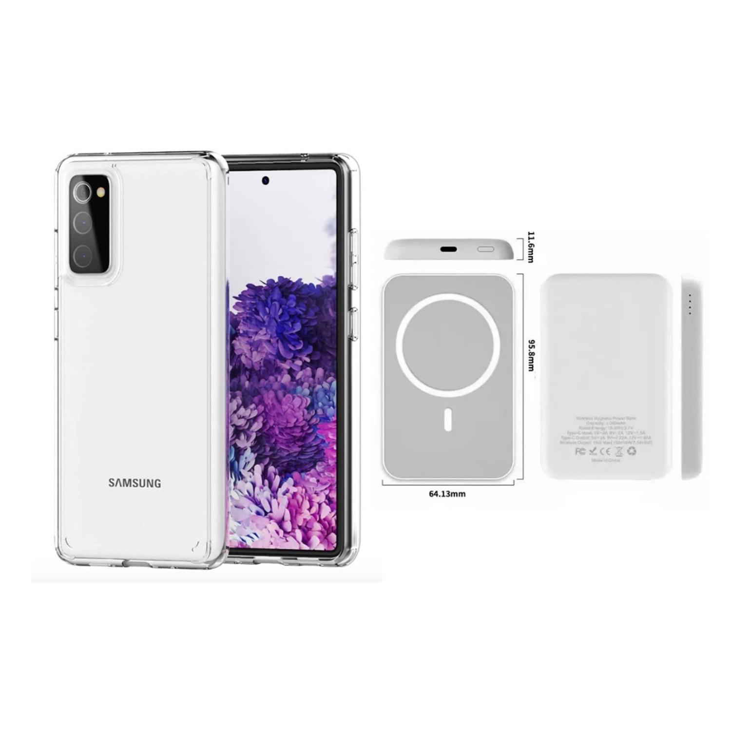 Imagem de Capinha Case Para Samsung Galaxy S21/ S22 Fe + Carregador Por Indução S/ Fio