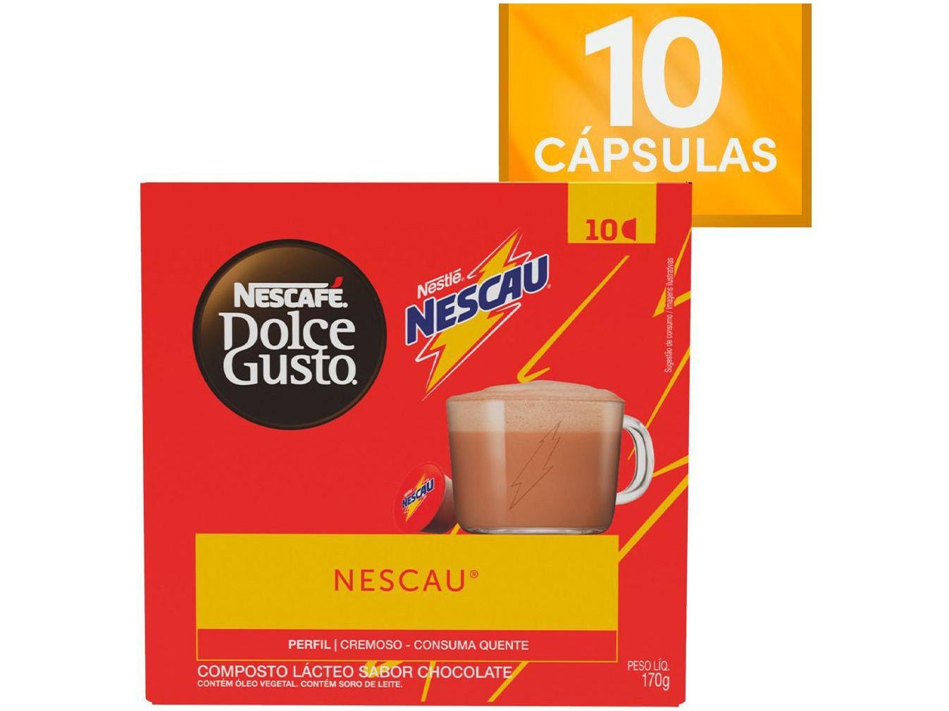 Cápsula Achocolatado Nescafé Dolce Gusto Sabor Nescau 10 Cápsulas