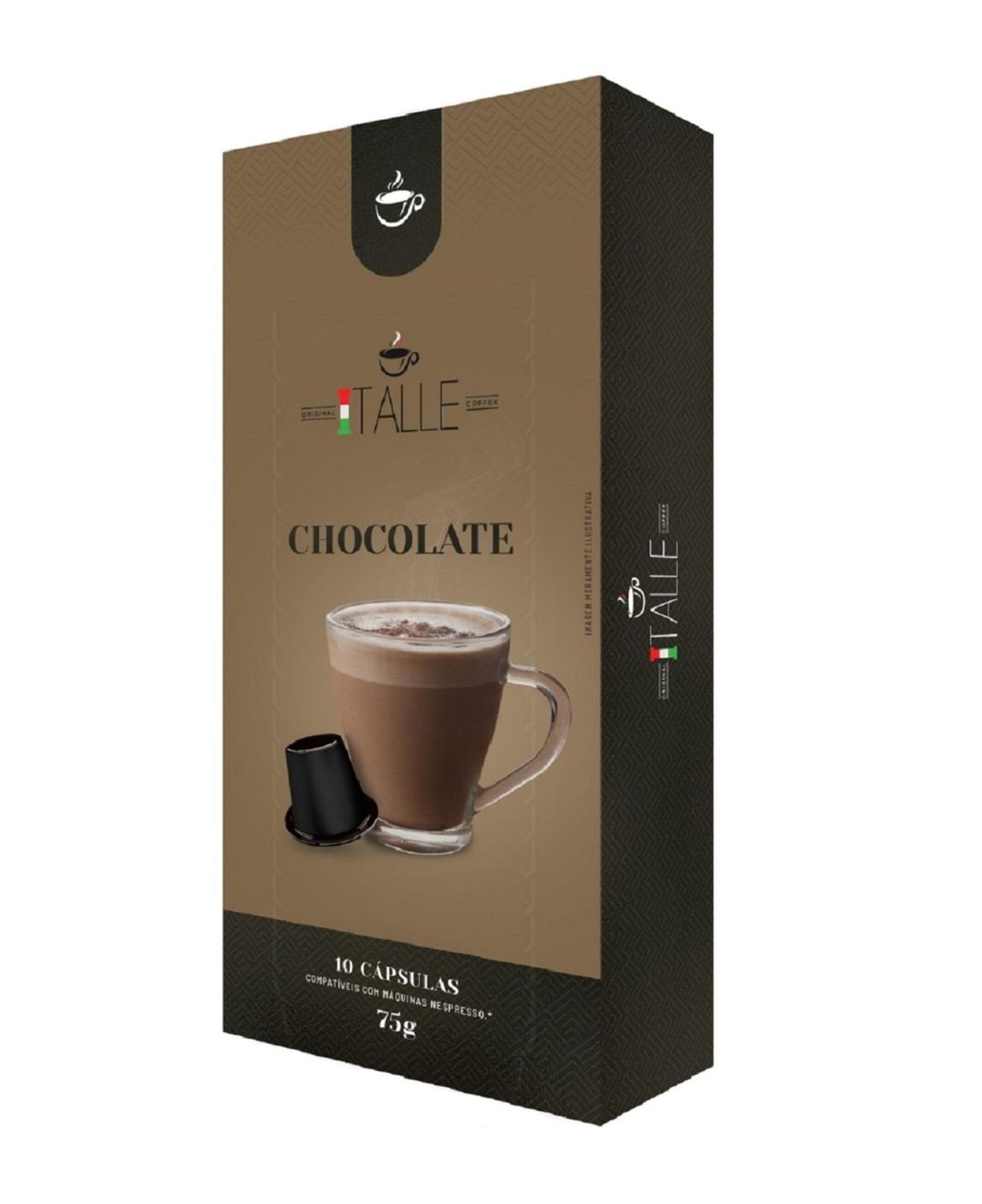 Capsulas Nespresso Chocolate Capresso Compatíveis Kit 10