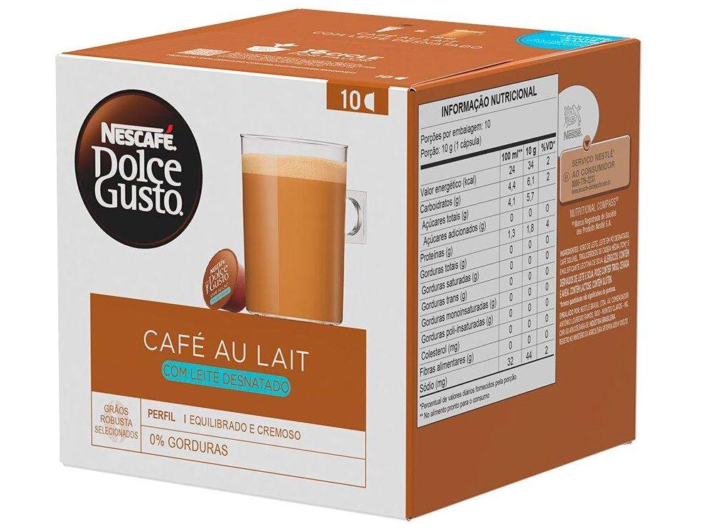Cápsula de Café Dolce Gusto Lungo Café au Lait Desnatado 10 Cápsulas