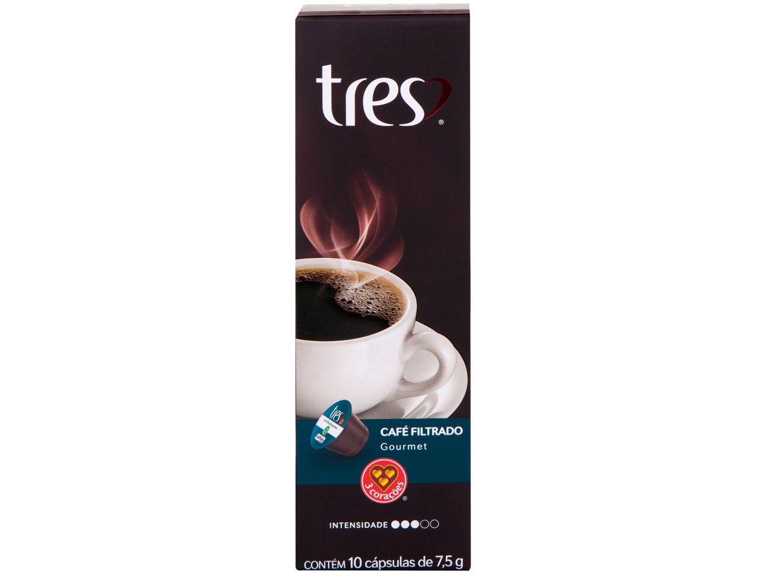 Cápsula de Café Filtrado Gourmet TRES 3 Corações 10