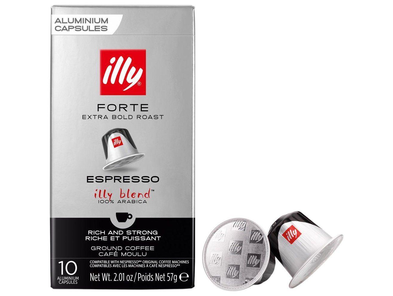 Cápsula de Café Forte Illy 100% Arábica Caixa com 10 Cápsulas