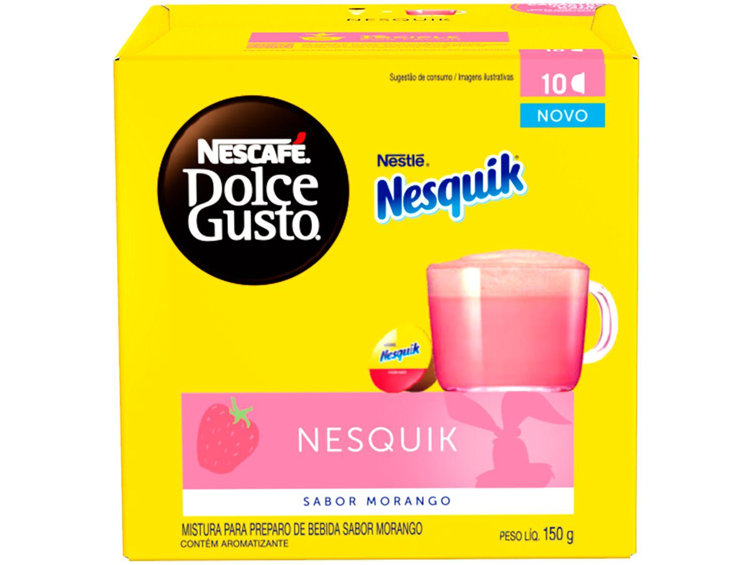 Cápsula de Café Morango Dolce Gusto Nesquik 10 Cápsulas