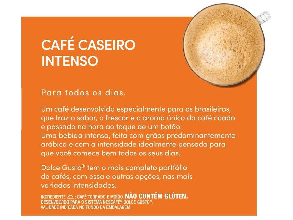 Cápsula de Café Nescafé Dolce Gusto Café Caseiro Intenso 10 Cápsulas