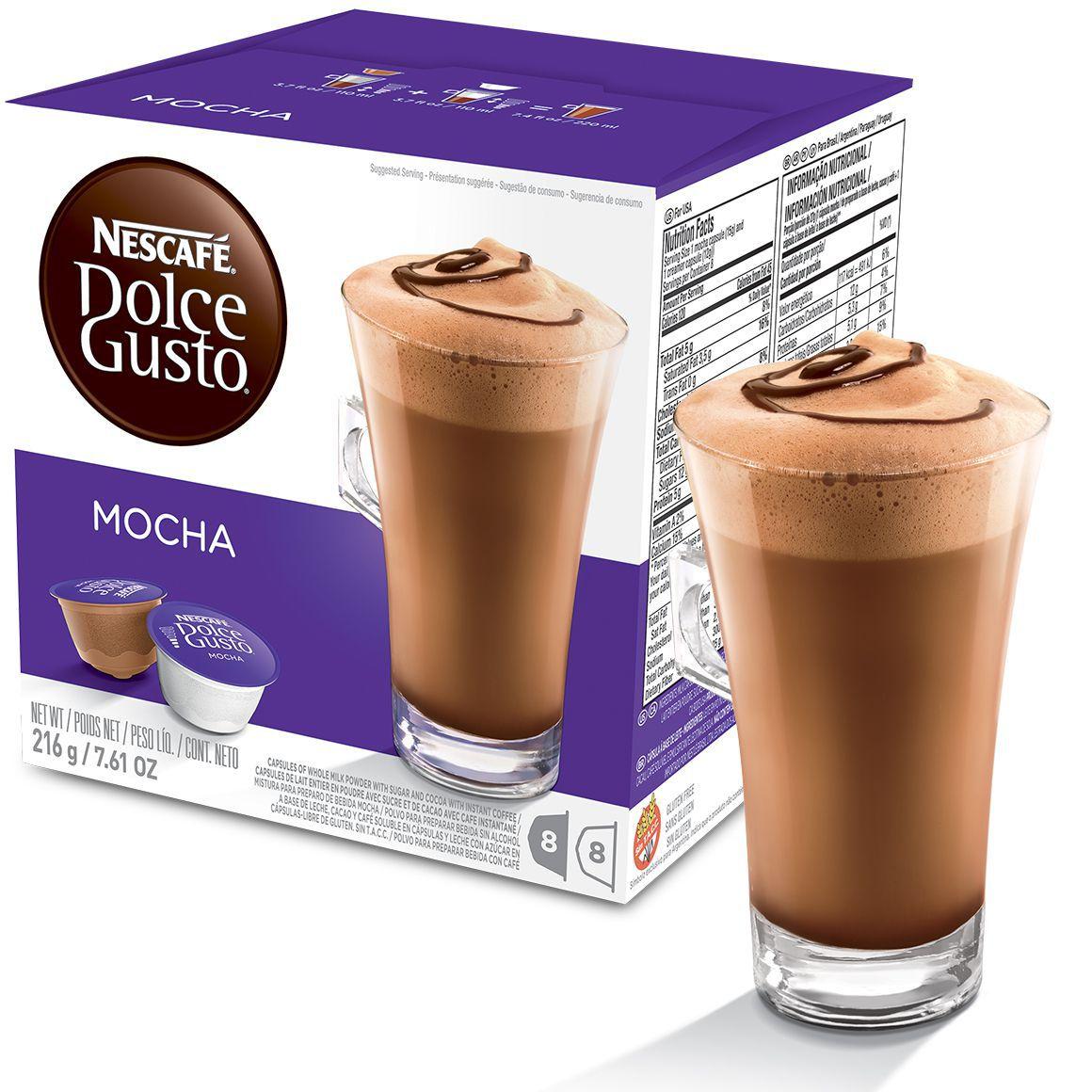 Cápsula Nescafé Dolce Gusto Mocha 16 Cápsulas Nestlé Achocolatado