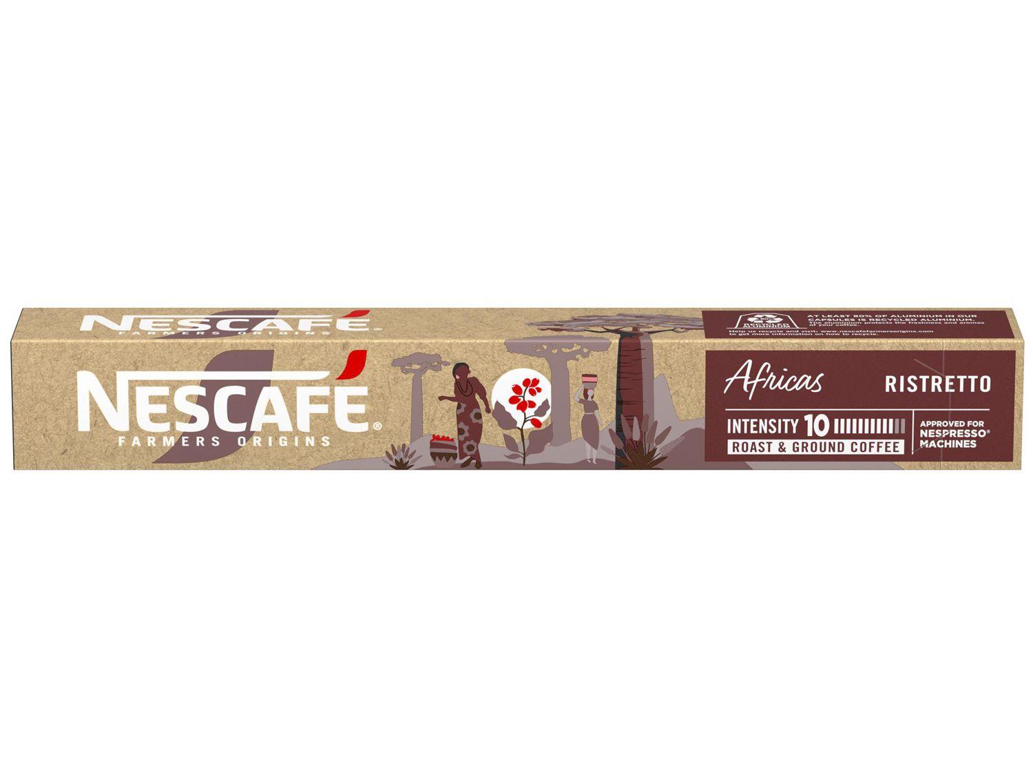 Cápsula Nescafe Farmers Origins Café Africas 10 Unidades