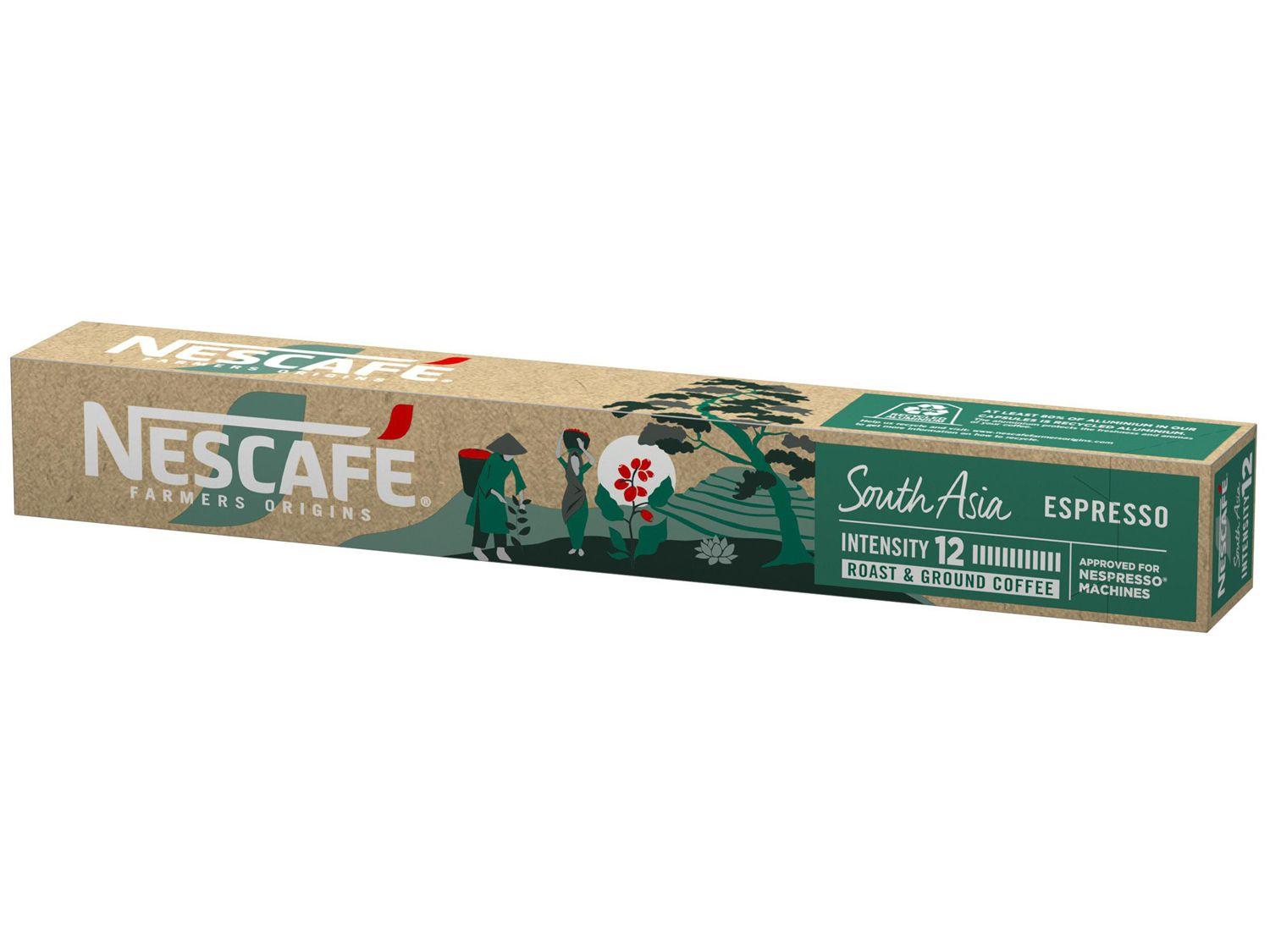 Cápsula Nescafe Farmers Origins Café South Asia 10 Unidades