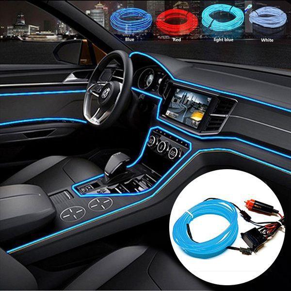 Car cold light line Fita Led Tipo Neon Painel Interior Carro - OEM ...