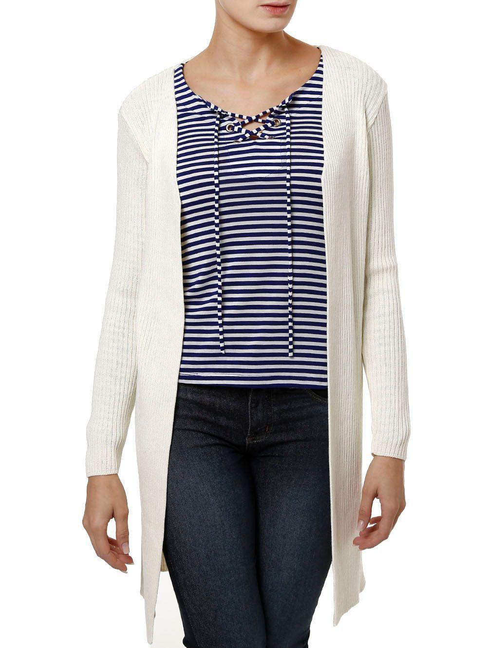 cardigan feminino off white