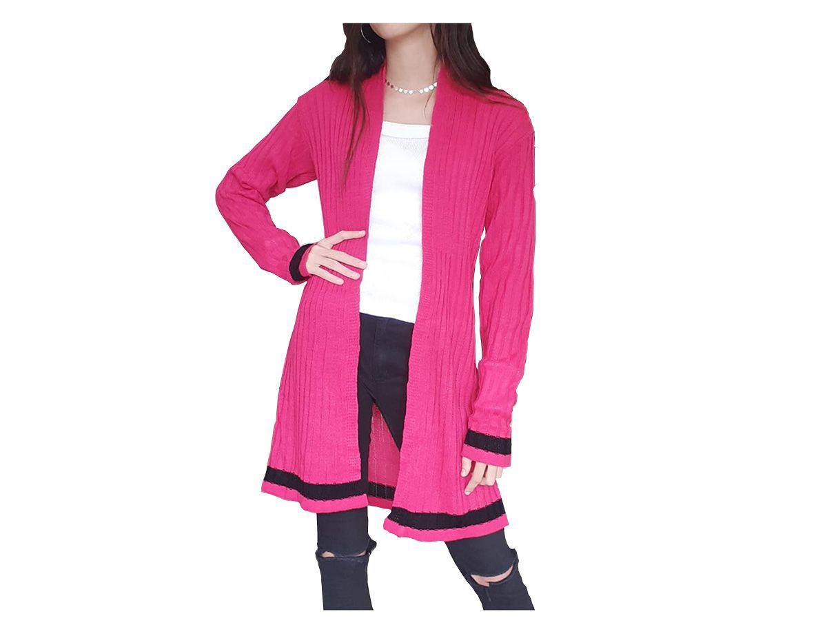 cardigan croche feminino