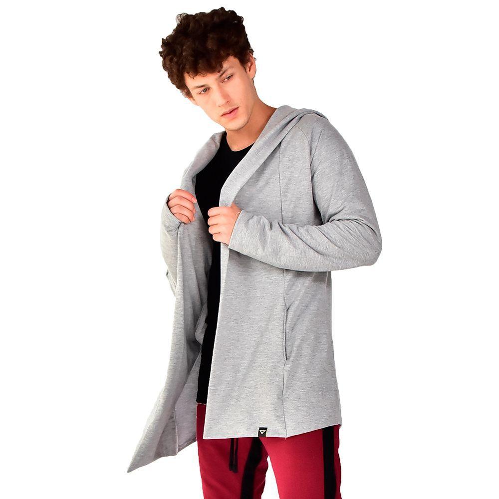 zip up cardigan moletom com capuz