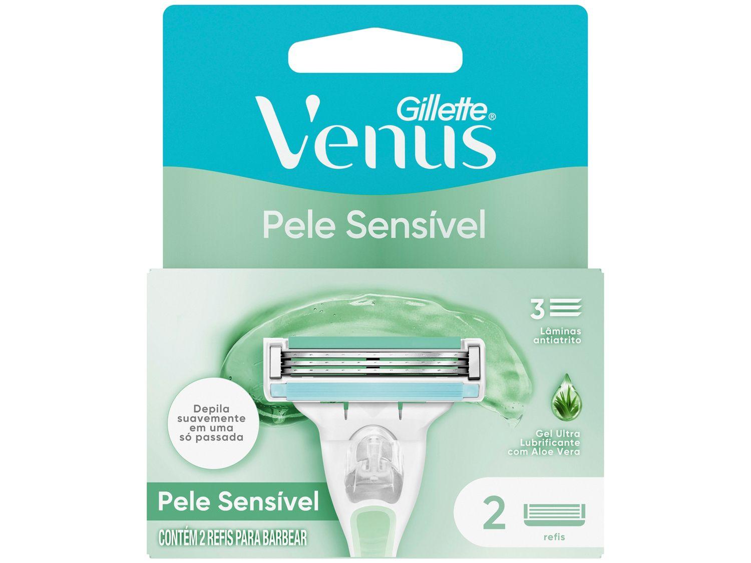 Carga para Aparelho de Depilação Gillette Venus Pele Sensível 2 Unidades