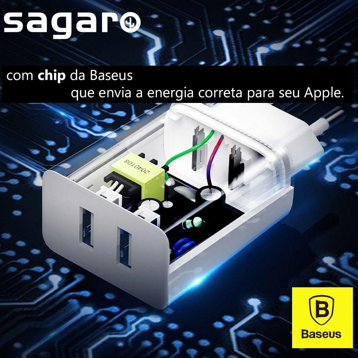 Carregador com Cabo para iPhone 11 11 Pro 11 Pro Max