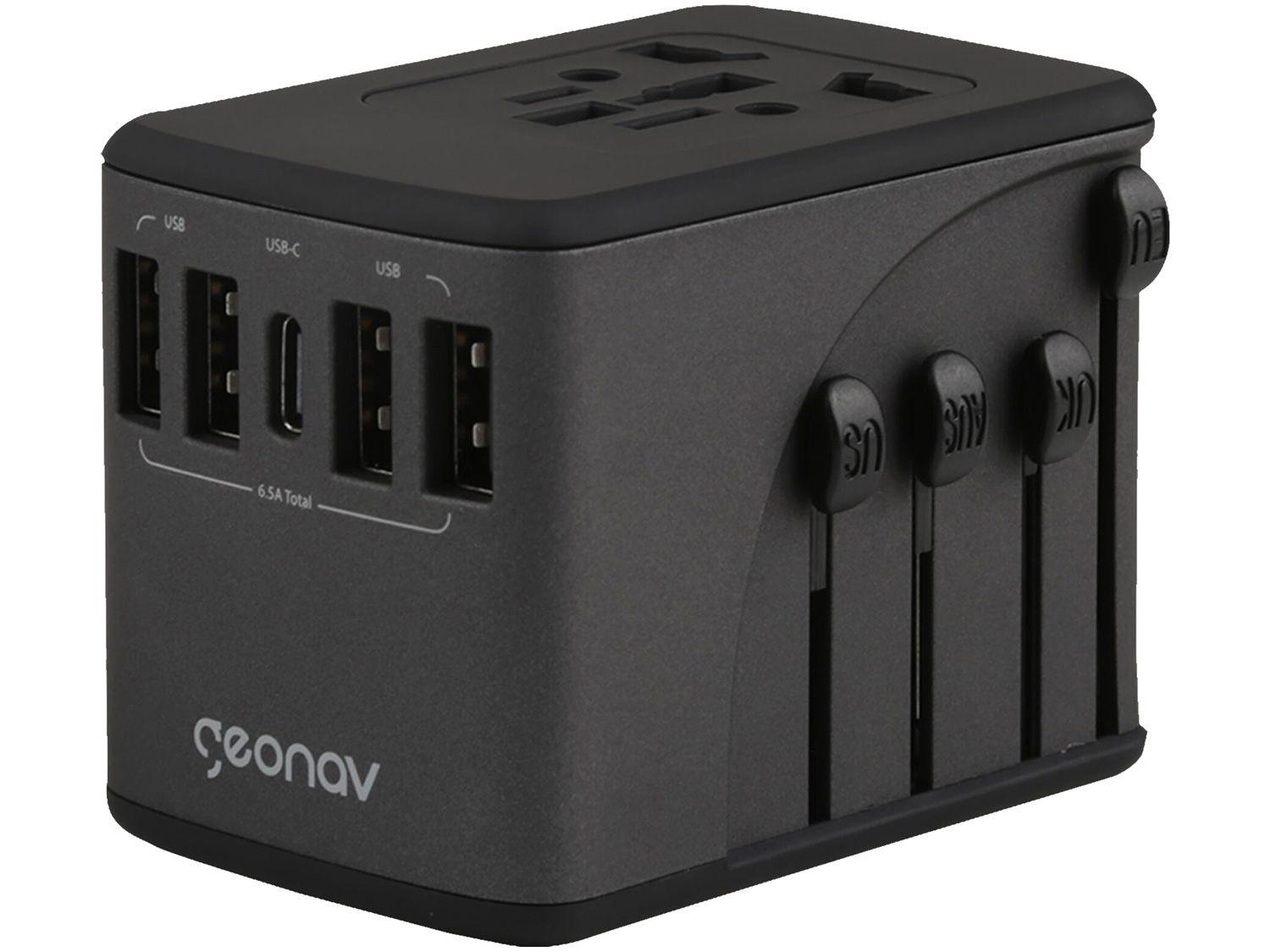 Carregador de Tomada 4 Entradas USB e 1 USB-C