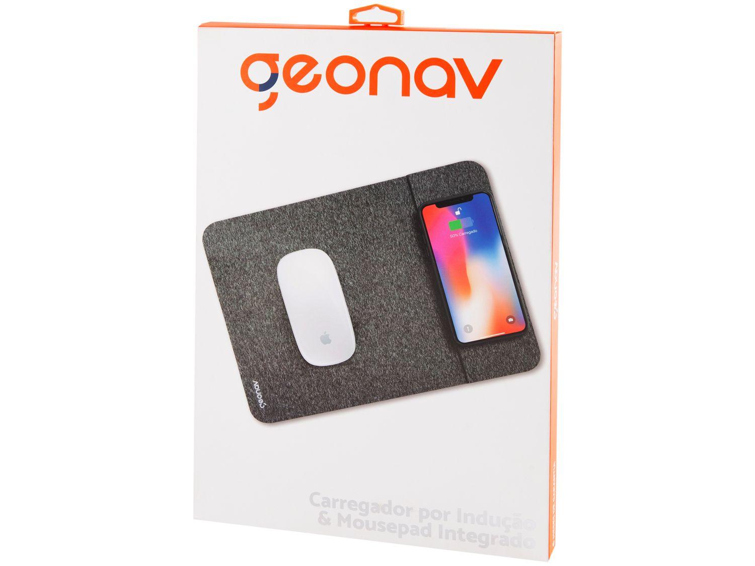 Carregador por Indução e Mousepad Integrado Universal 10W MPISG Geonav