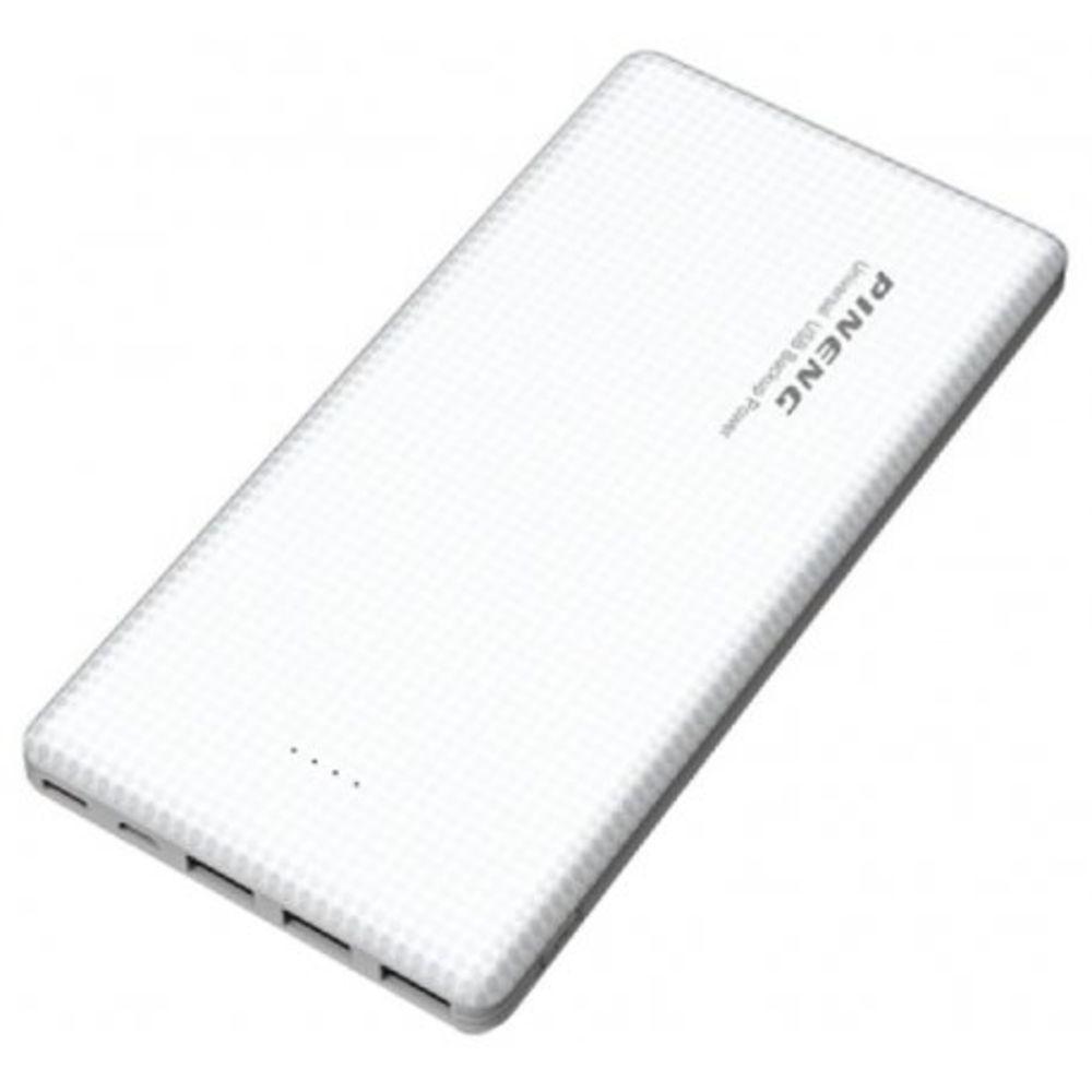 Carregador portatil pineng 10000mah slim branco compativel