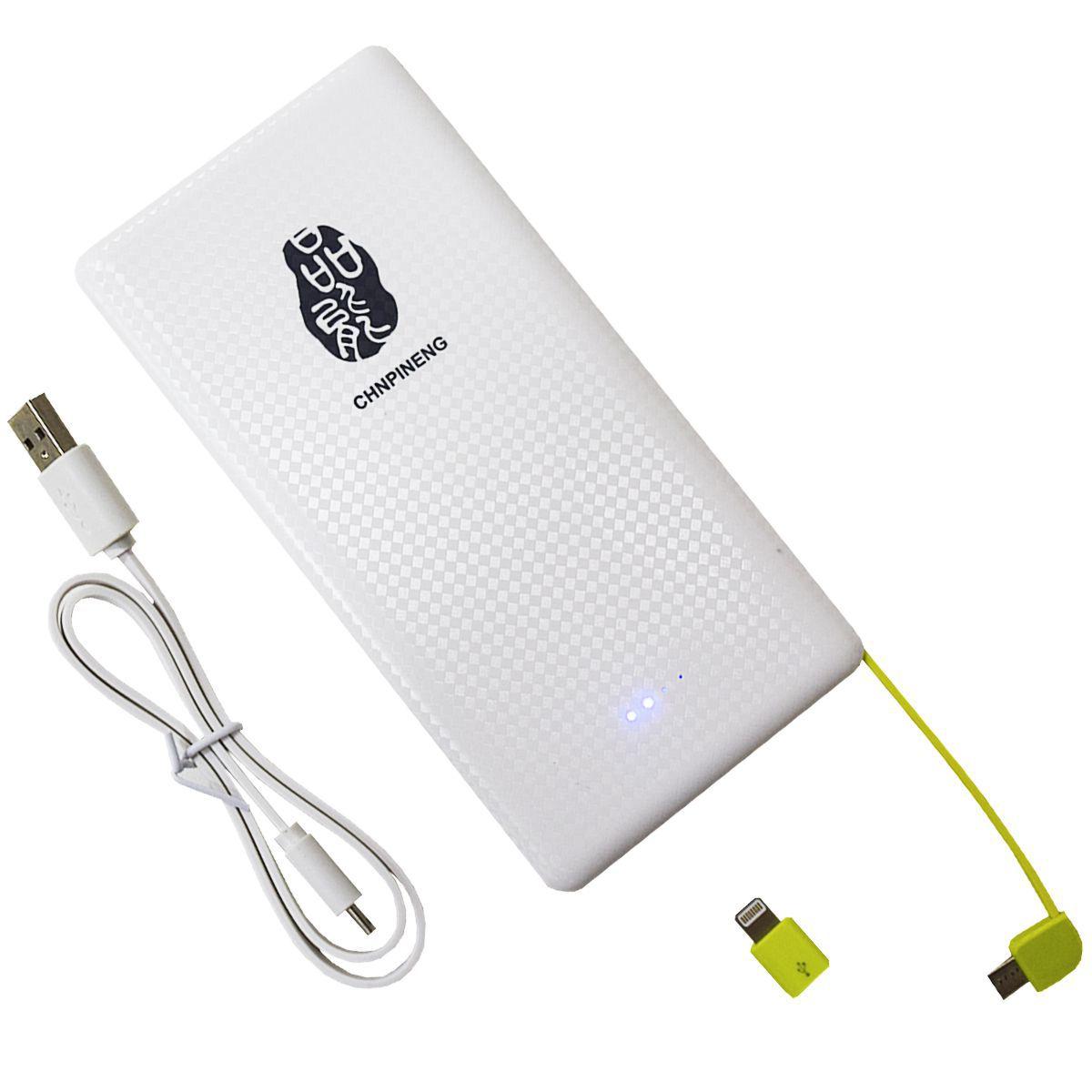 Carregador portatil powerbank chnpineng 10000mah slim