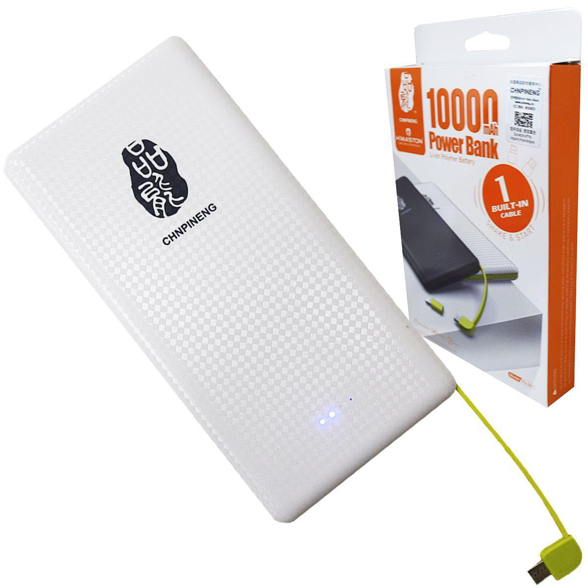 Carregador portatil powerbank chnpineng 10000mah slim