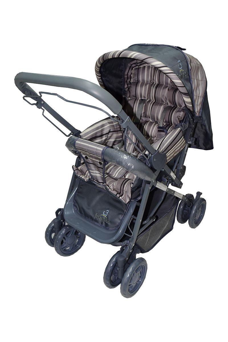 Carrinho Bebe Passeio Menina Menino Reclinavel Vira Berco Alca Reversivel Com Mosquiteiro Bamboo Cinza Bolsa Passeio Do Bebe Magazine Luiza