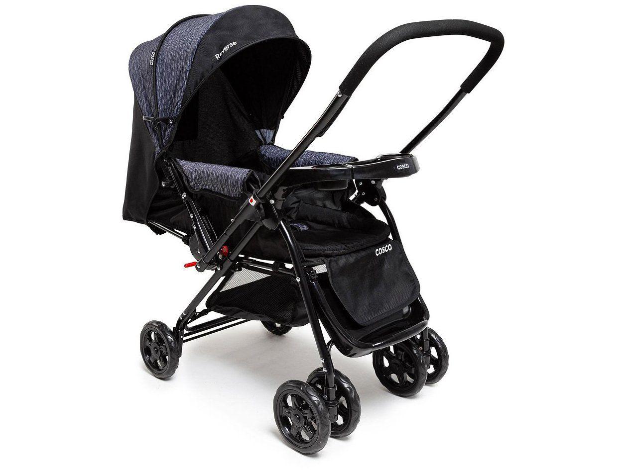 Carrinho de Bebê Alça Reversível com Bebê Conforto Cosco Kids