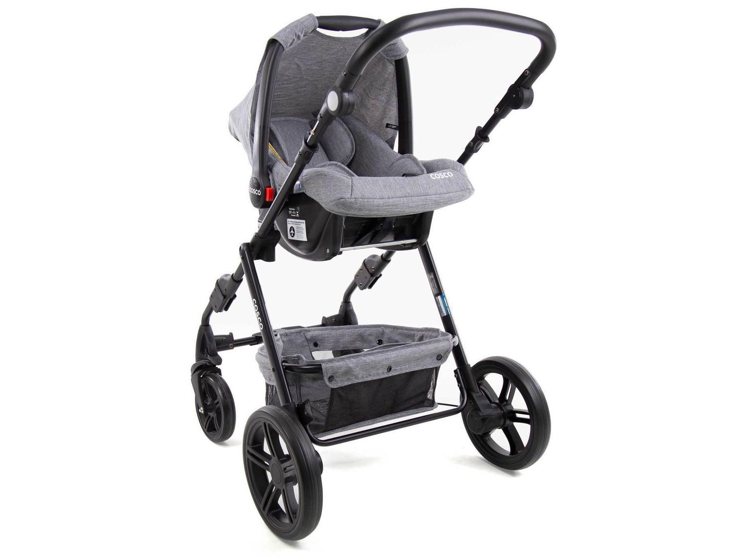 Carrinho de Bebê com Bebê Conforto Cosco Kids